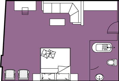 Victoria Jenna Deluxe Suite Layout